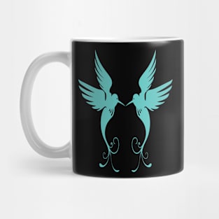 Flying blue bird Mug